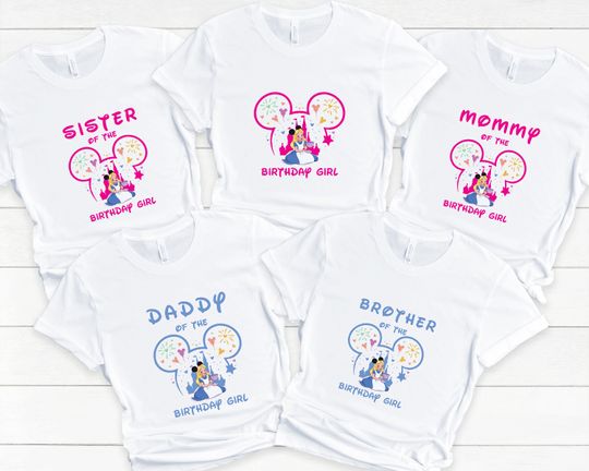 Mickey Head Princess Shirt, Disney Princess Shirt, Birthday Princesses, Disney Princess Girl Shirt