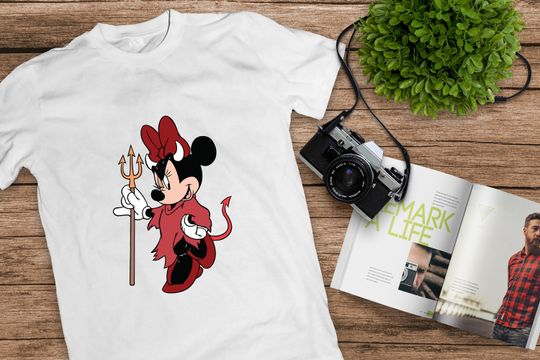 Minnie Devil Tee, Disney Red Devil Tshirt