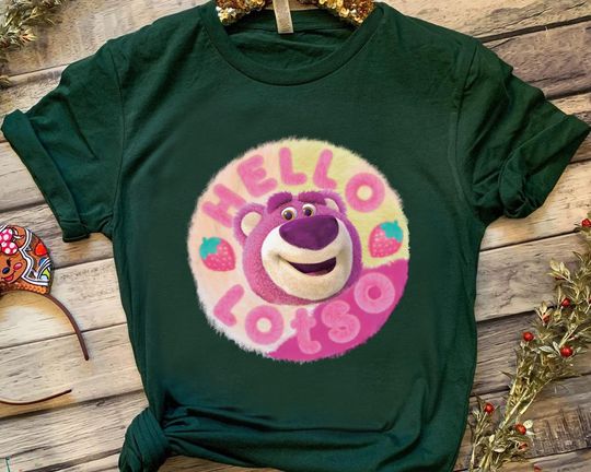 Disney Pixar Toy Story Cute Hello Lotso Bear Strawberry Shirt