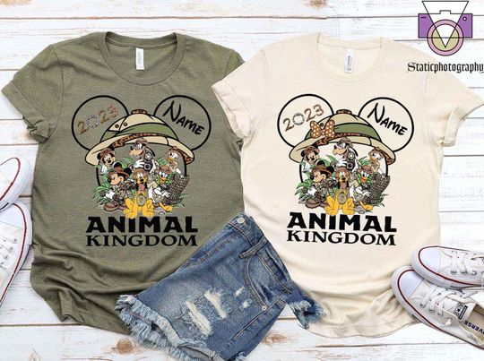 Disney Animal Kingdom Shirt, Mickey And Friends Animal Kinhdom, Let's Get Wild, Disney Family Shirts