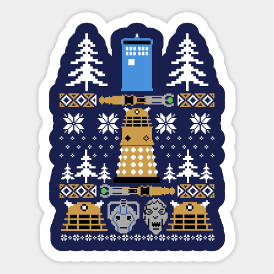 Doctor Who Ugly Sweater - Doctor Who - Sticker