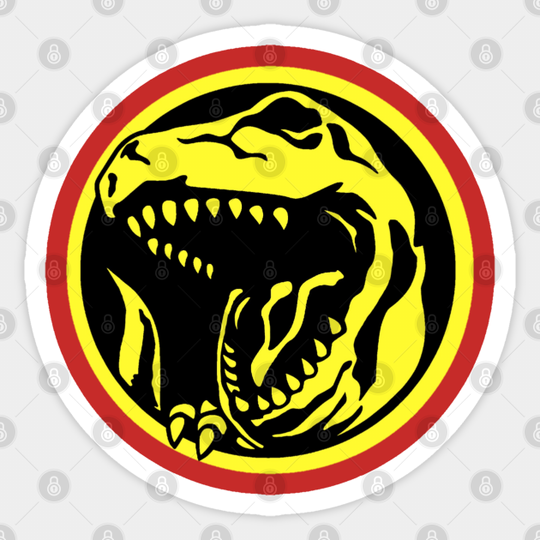 Tyrannosaurus Power Coin - Power Rangers - Sticker