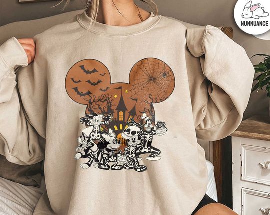 Vintage Disneyland Mickey and Friends Halloween Sweatshirt