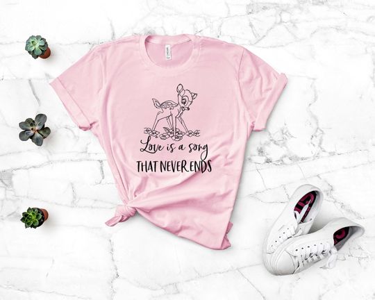 Disney Love Is A Song That Never Ends Bambi Shirt