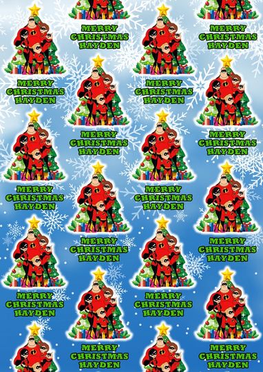 Disney Heroes Christmas Wrapping Paper