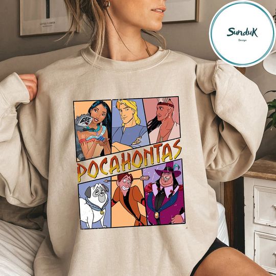 Disney Pocahontas Squad Captain John Meeko Percy Pocahontas Princess Sweatshirt