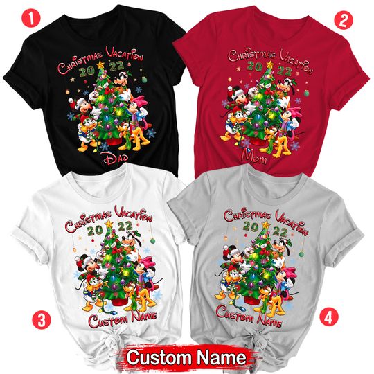 Merry Christmas Disneyyland Disneyy Character Family Shirt