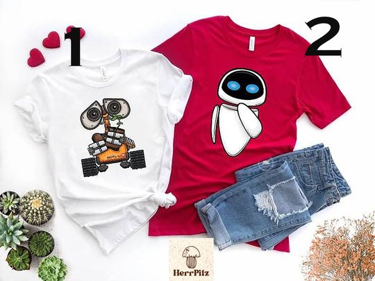 Disney Couple Shirt, Wall E Eve Shirts, Couple Vacation Shirt, Matching Couple Shirt