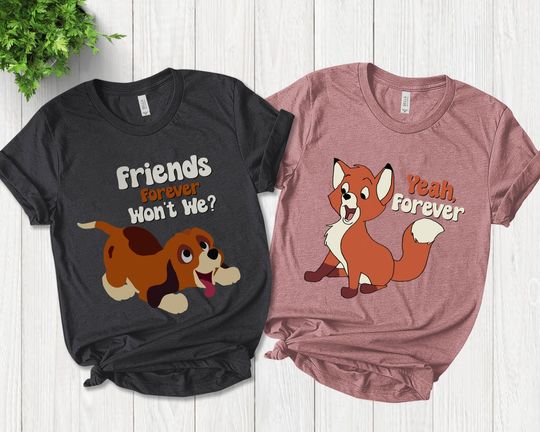 Fox and the Hound Shirt, Tod and Copper tee, Disney Best Friend Shirt, Disney Couple Shirt