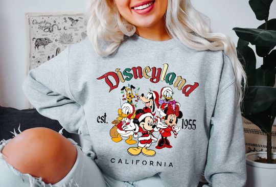 Vintage Disneyland Christmas Est 1955 Sweatshirt