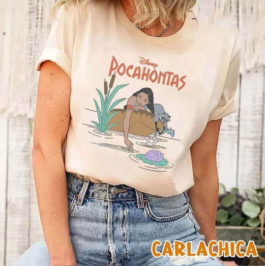 Disney Pocahontas Meeko Afternoon Dreaming T-Shirt, Pocahontas