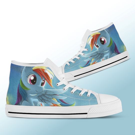 My Little Pony shoes, Rainbow Dash Disney High Top Sneakers