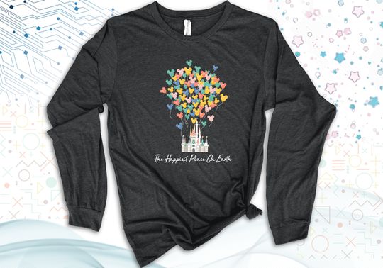 Happiest Place On Earth Long Sleeve, Disneyworld Long Sleeves