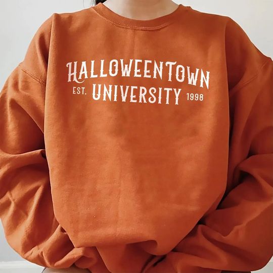 HalloweenTown University Sweatshirt, HalloweenTown 1998 Sweater, Halloween Town Crewneck, Halloweentown Sweatshirt, Disney Halloween Sweatshirt