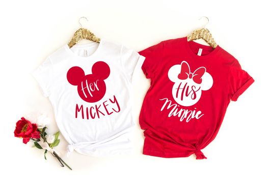Disney Shirt,My First Disney Trip Shirt,Her Mickey Shirt, His Minnie Shirt, Disney Trip, Disney Family Shirts, Disney Shirts, Disney