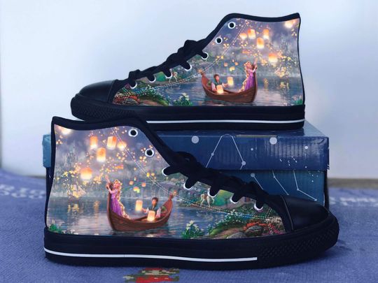 Discover Tangled Shoes, Tangled Disney  High Top Sneakers