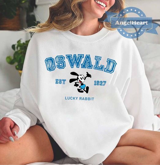 Oswald the Lucky Rabbit Sweatshirt, Oswald Sweatshirt, Disneyland Sweatshirt