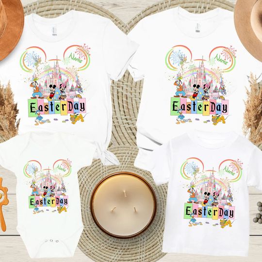 Custom Mickey and Friends Easter Day shirt/ Easter Disney Shirt