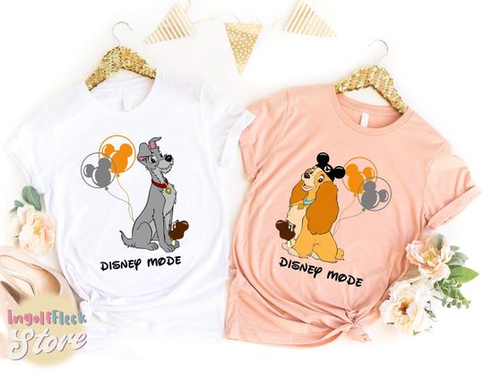 Lady and the Tramp Shirt, Disney Couple Shirt, His Lady Her Tramp, Disney Matching Shirt, Disney World Shirt