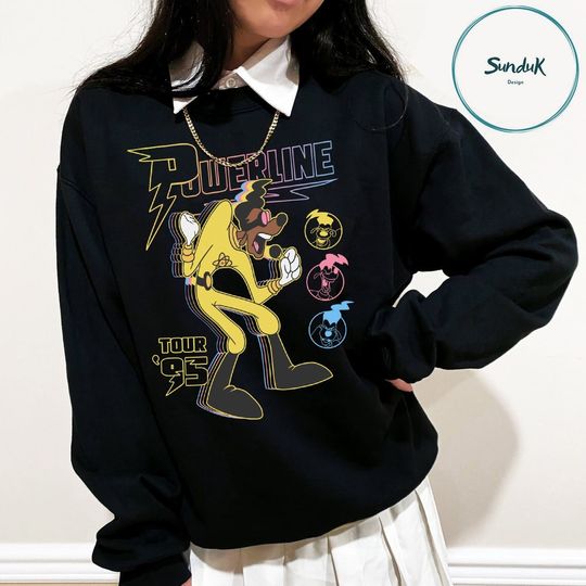 Disney A Goofy Movie Powerline Stand Out World Tour Sweatshirt