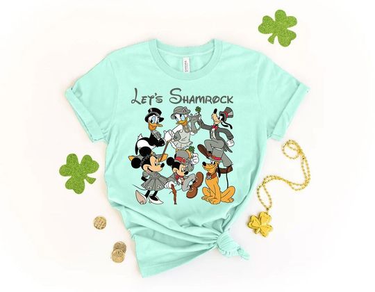 Disney St Patricks Day Vintage Shirt, Mickey And Friends Patrick Shirt
