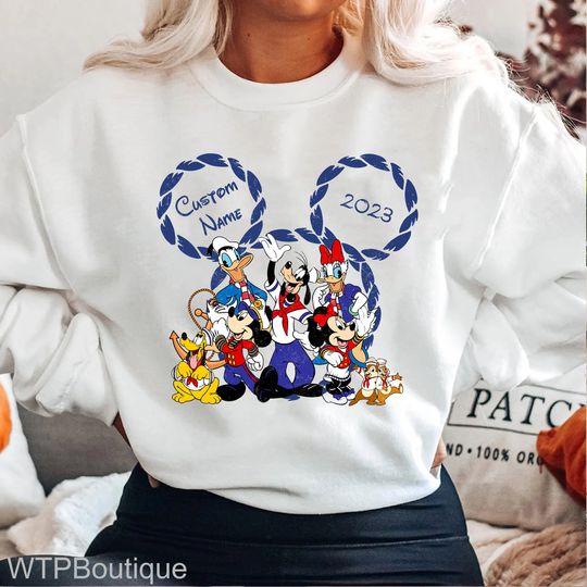My First Disney Cruise 2023 Shirt, Cute Mickey And Friends Cruise Shirt, Disney Family Sweatshirt