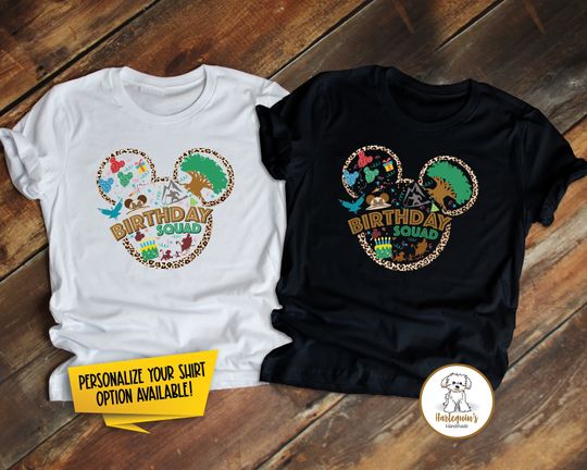 Animal Kingdom Birthday Squad Shirt, Disneyworld Birthday Squad Shirts