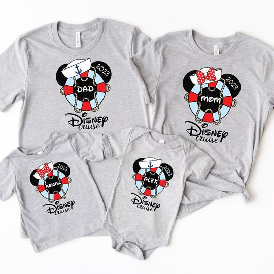 Custom Family Cruise Boat Shirt, Disney Cruise Trip Shirt