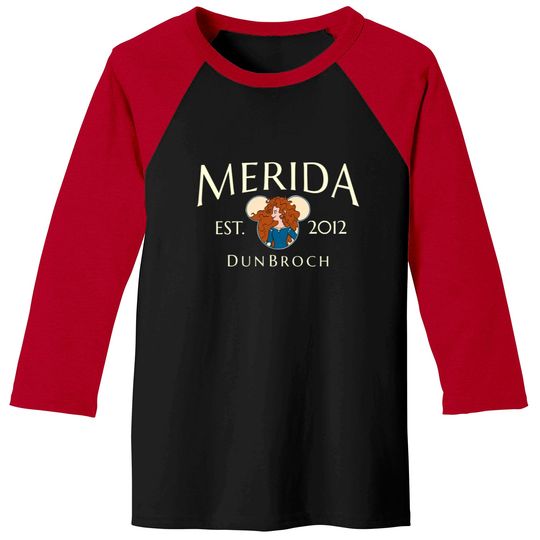 Comfort Colors Disney Merida Princess Baseball Tees