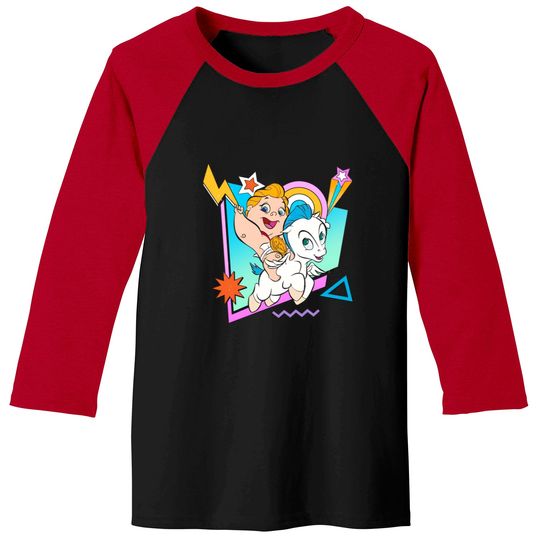 Retro 90S Baby Hercules and Pegasus Baseball Tees / Disney Hercules Baseball Tees