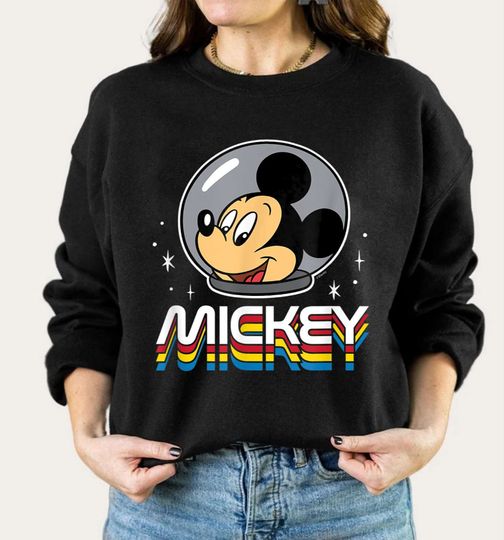 Retro Mickey Space Sweatshirt, Mickey Sweatshirt, Mickey Disney Trip Sweatshirt
