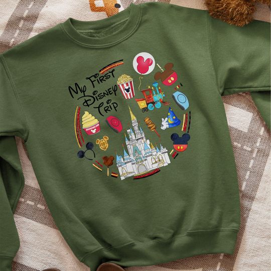 My First Disney Trip Sweatshirt, Disney Sweatshirt, Disney Trip Sweatshirt