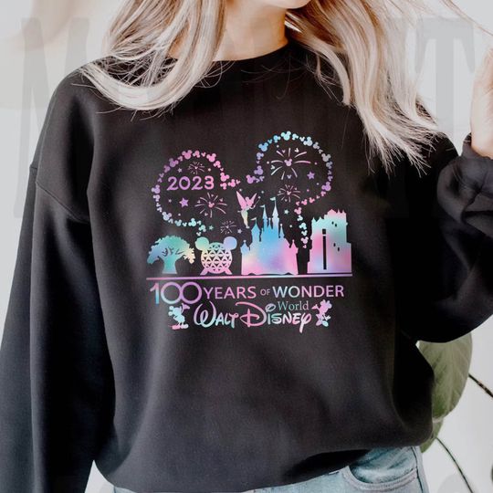 Disney 100 Years Of Wonder Shirt, Disney Trip Sweatshirt, Disneyland Sweatshirt