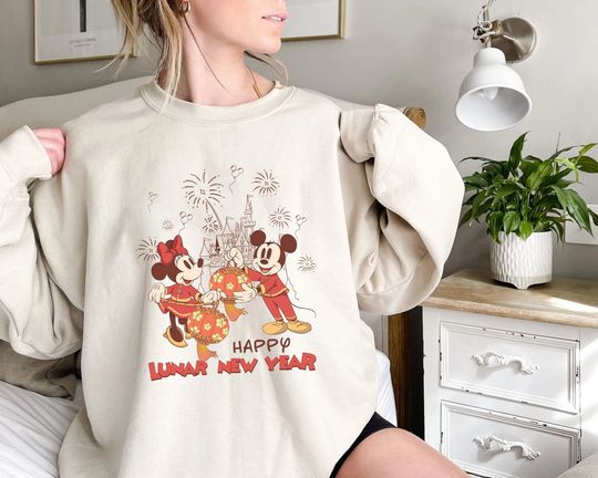 Disney Happy Lunar New Year 2023 Shirt, Magic Kingdom Christmas Sweatshirt