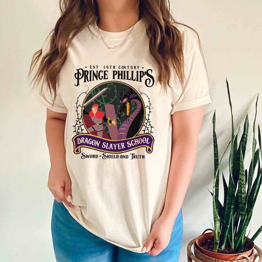 Disney Sleeping Beauty T-Shirt, Prince Phillip's Dragon Slayer School Shirt