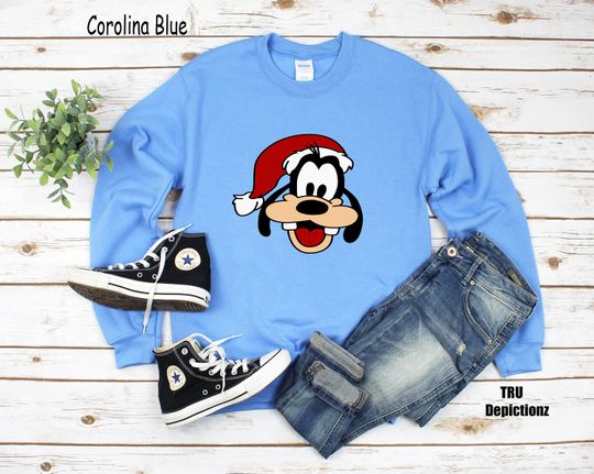 Santa Claus Goofy Christmas Sweatshirt| Goofy Disney Sweatshirt