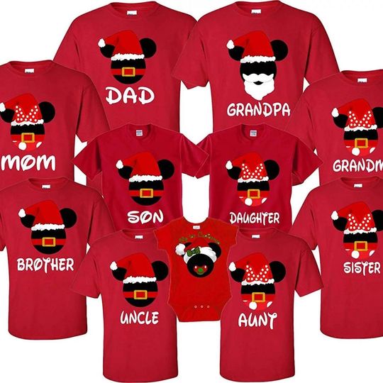 Matching Family Disney Christmas Holiday Family Shirt