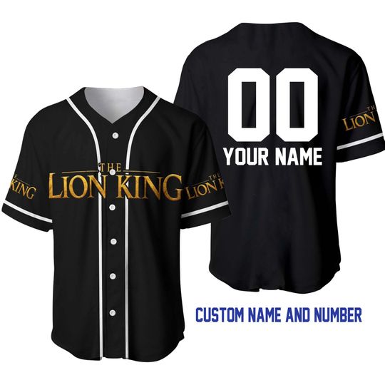 Lion King Black White | Disney Custom Baseball Jersey