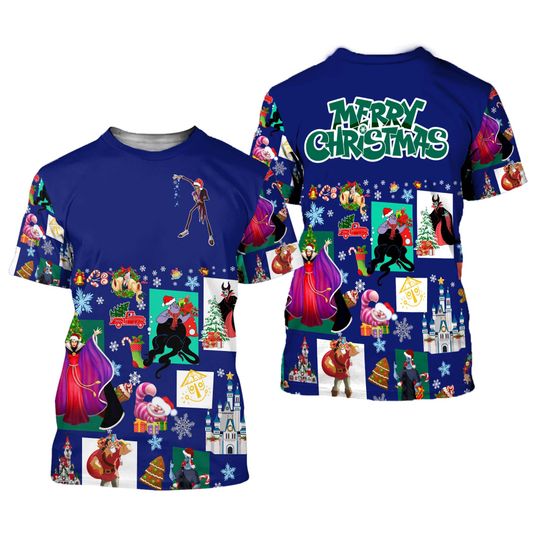 Villains Blue Unisex T-shirt Disney Christmas 2022 Shirt