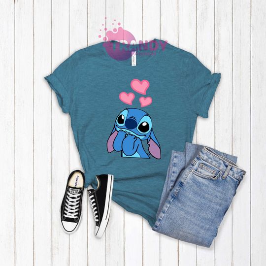 Stitch Valentines Day Shirt, Love Stitch Shirt, Cute Disney Shirt