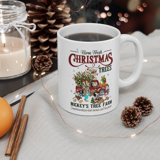 Cute Disney Christmas Mug, Christmas Mickey
