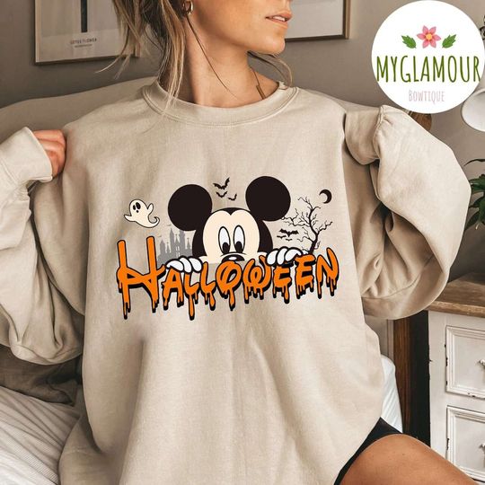 Disney Mickey and Friends Pumpkin Halloween Sweatshirt