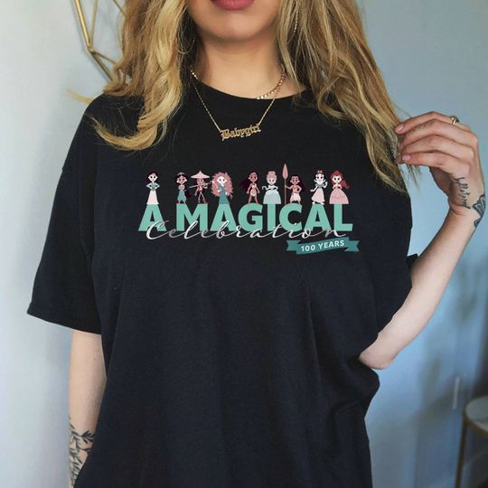 100 Anniversary Princess A Magical Celebration T-Shirt Disney Princess Shirt
