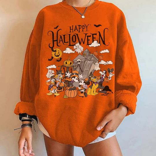 Vintage Disney Happy Halloween Sweatshirt