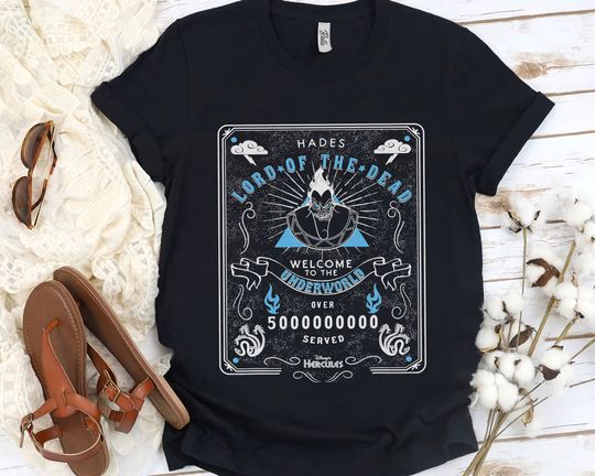 Disney Hercules Hades Lord Of The Dead Underworld Retro T-shirt