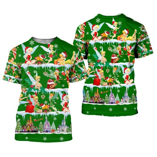 Tinker Bell Santa Hats | Disney Christmas Party T-shirts