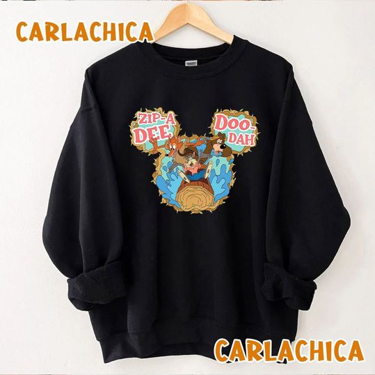 Splash Mountain Zip A Dee Doo Dah Disney Boy Mickey Sweatshirt, Splash Mountain Sweatshirt