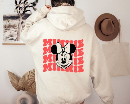 Minnie Mouse Hoodie, Minnie Hoodie, Disney Lover Hoodie, Retro Minnie Hoodie