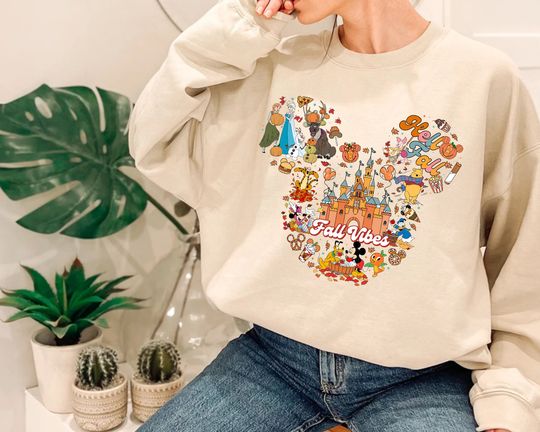 Discover Disney Fall Vibes Sweatshirt, Hello Fall sweatshirt
