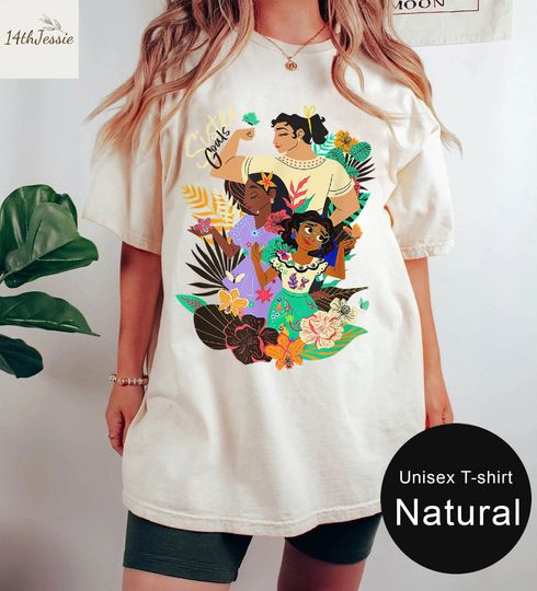 Disney Encanto Sister Goals Mirabel Luisa Isabela Floral T-Shirt